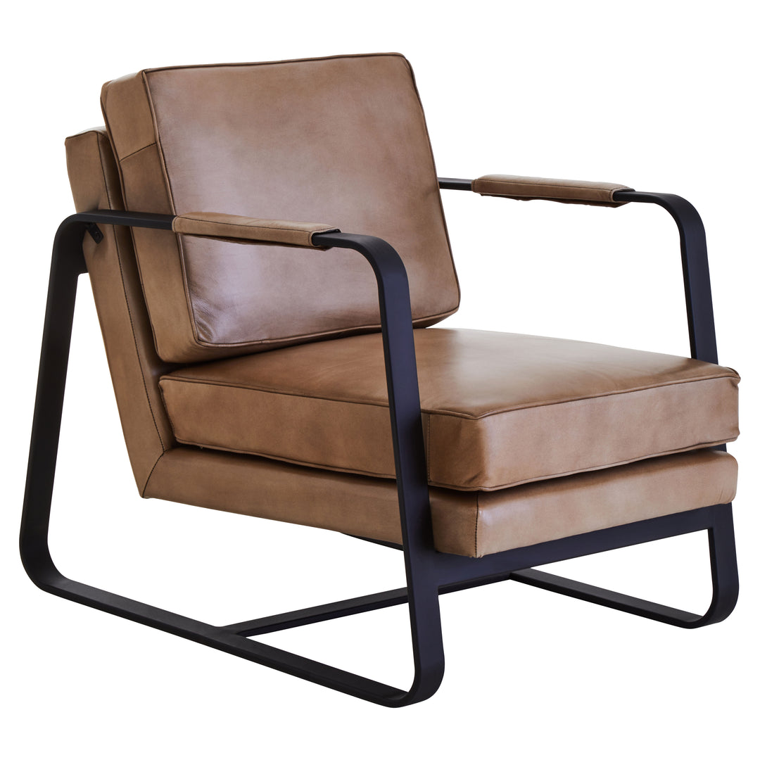 Palermo Buffalo Grey Leather Armchair