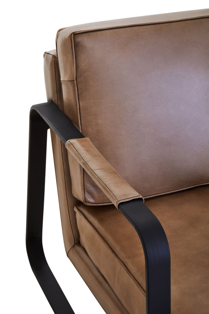 Palermo Buffalo Grey Leather Armchair