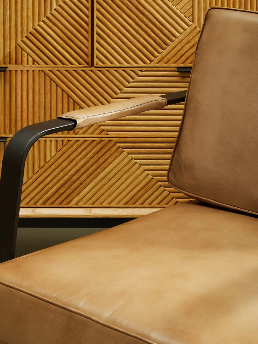 Palermo Buffalo Grey Leather Armchair