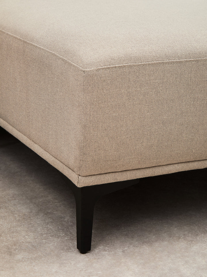 Taranto Neutral Three Seat Left Chaise Sofa