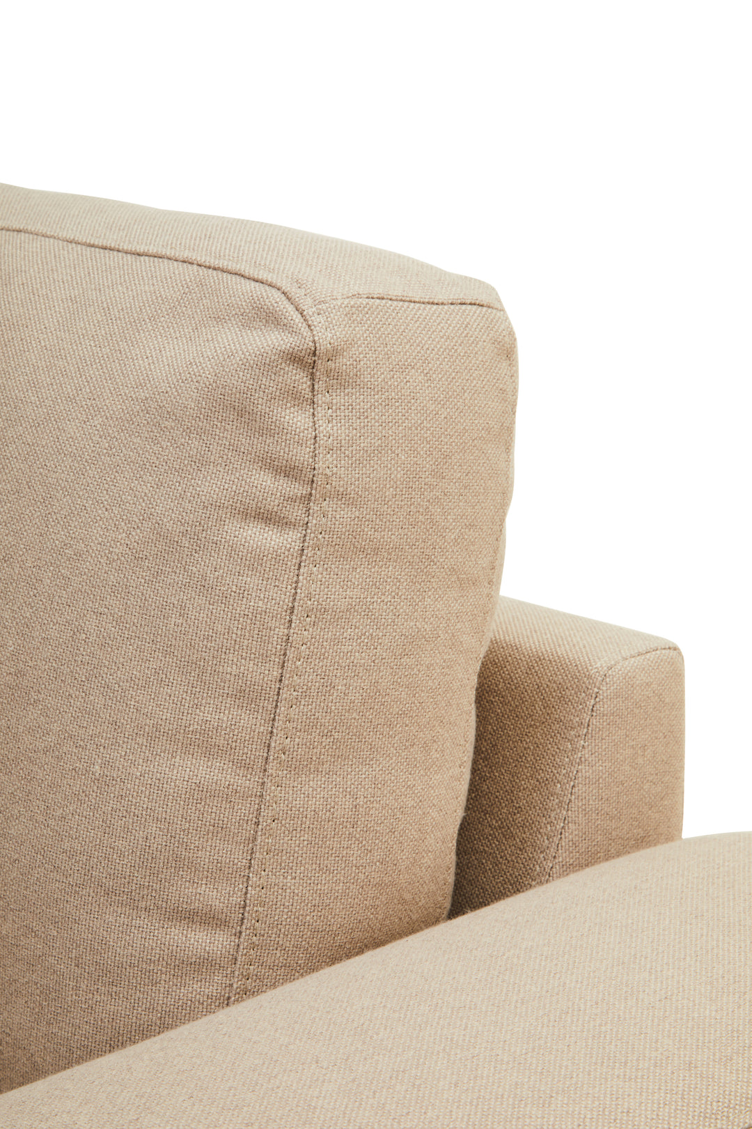 Taranto Neutral Three Seat Right Chaise Sofa