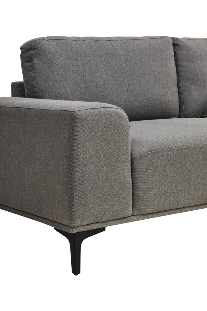 Taranto Grey Three Seat Left Chaise Sofa
