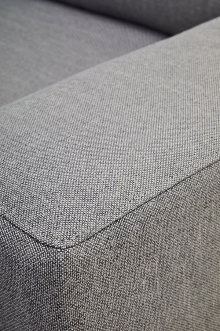 Taranto Grey Three Seat Left Chaise Sofa