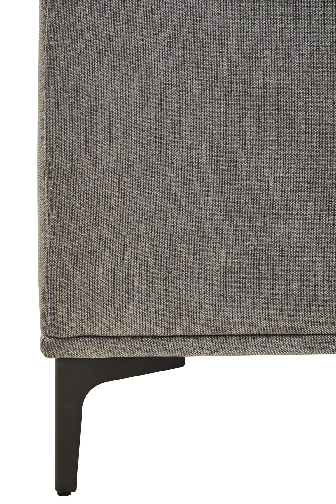 Taranto Grey Three Seat Right Chaise Sofa