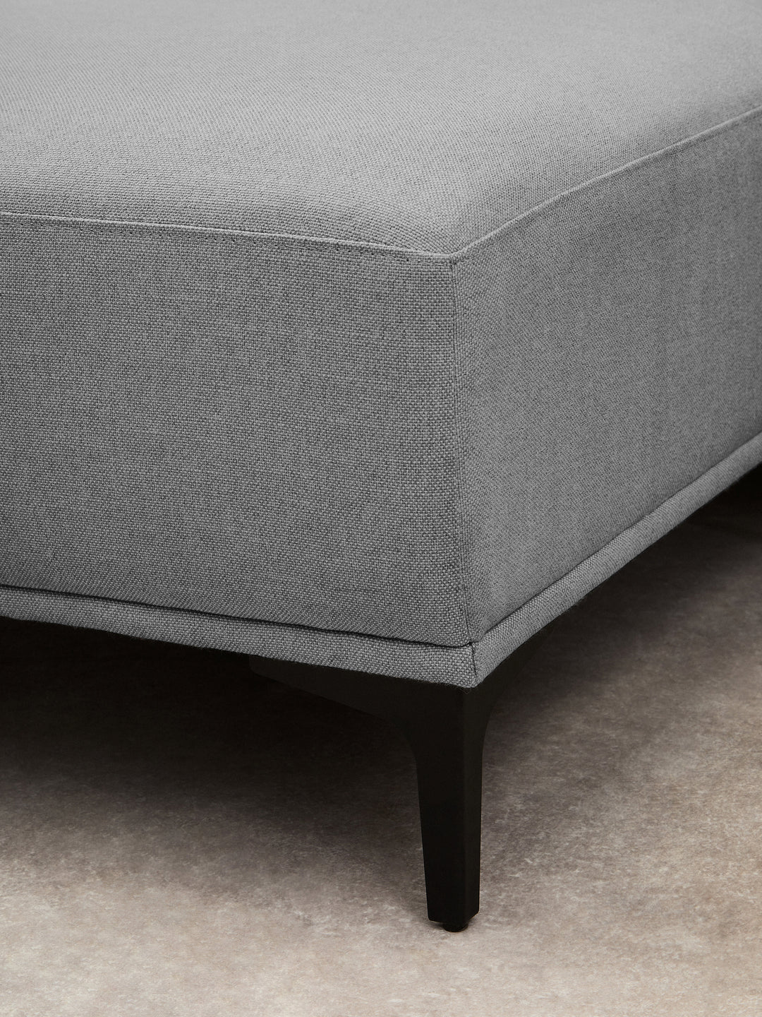 Taranto Grey Three Seat Right Chaise Sofa
