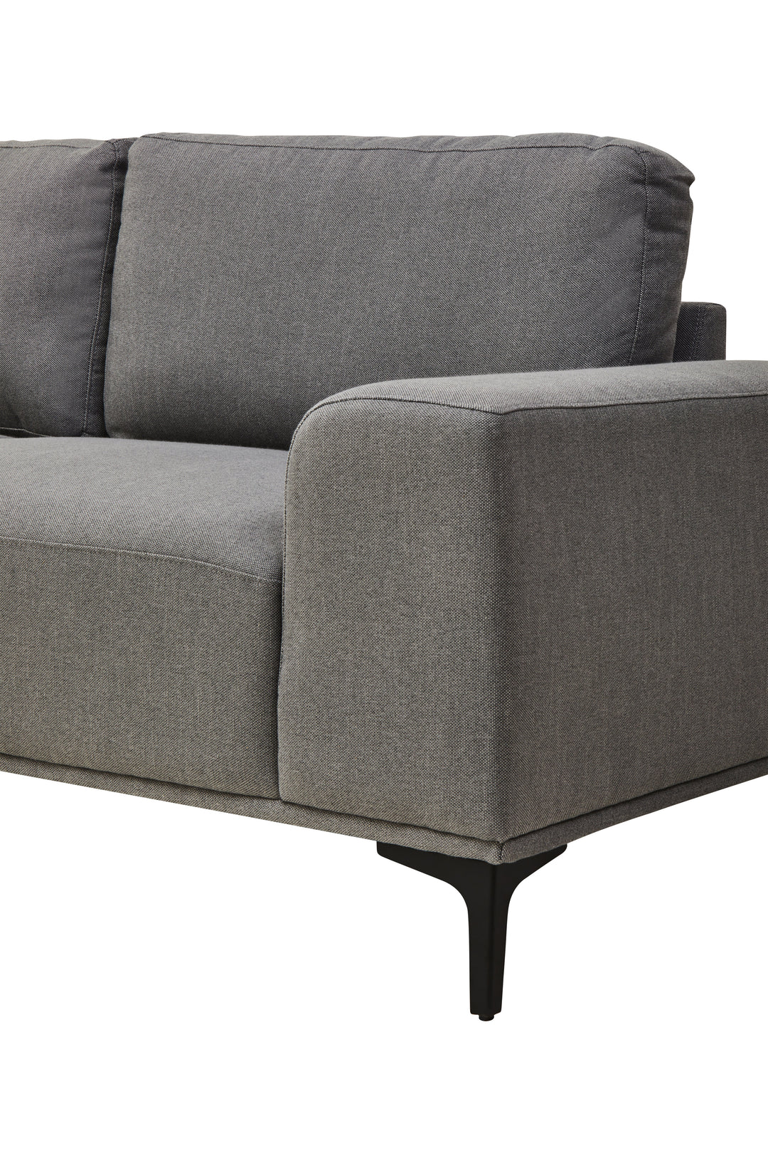 Taranto Grey Three Seat Right Chaise Sofa