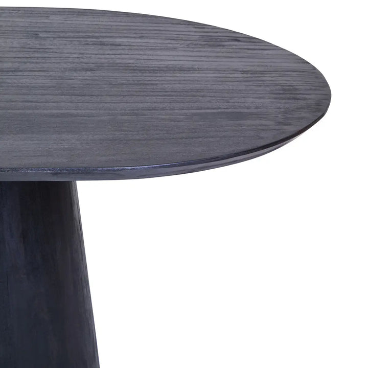 Cosenza Oval Black Mango Wood Dining Table