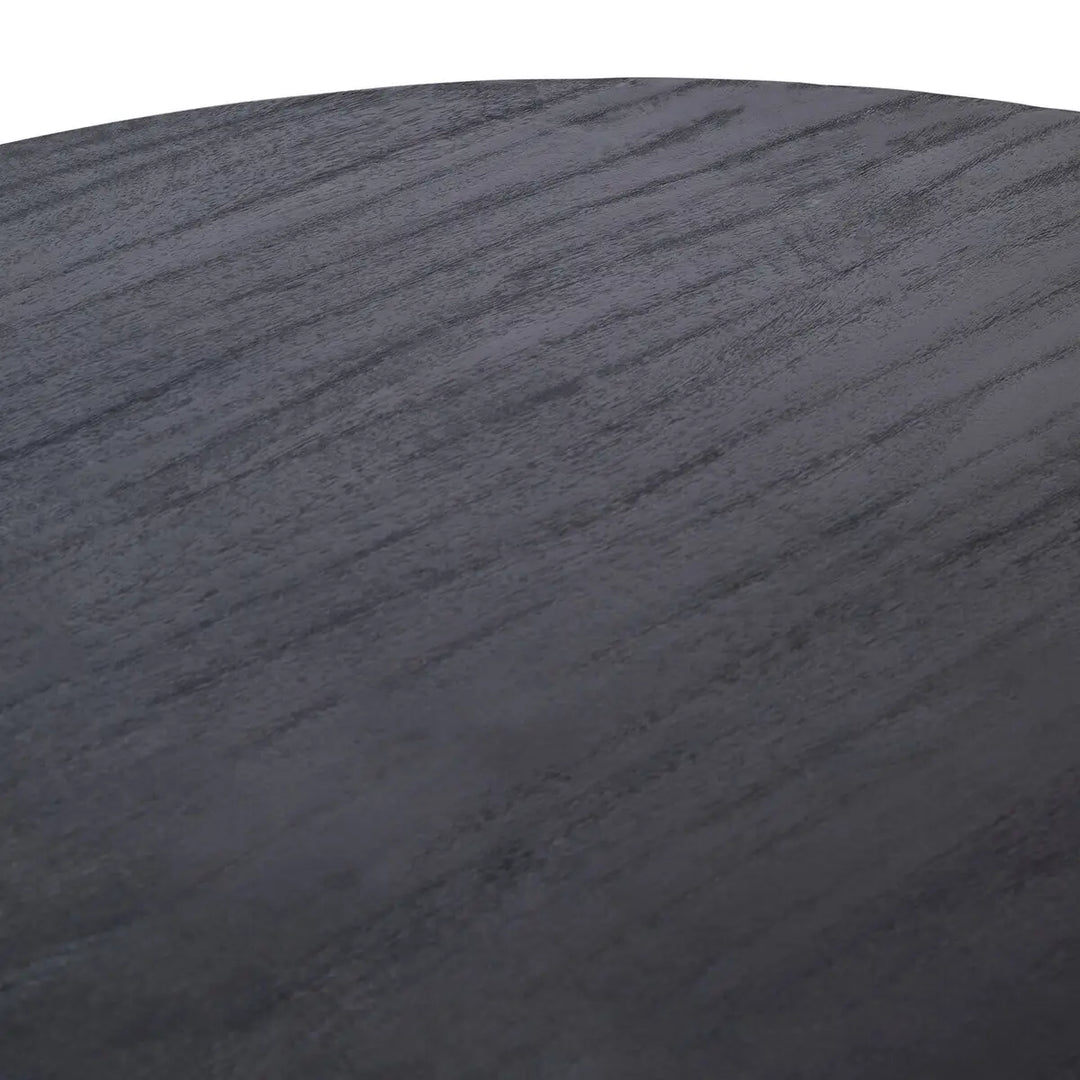 Cosenza Oval Black Mango Wood Dining Table