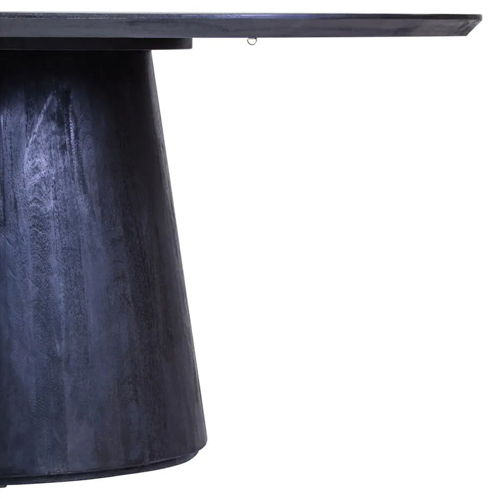Cosenza Oval Black Mango Wood Dining Table