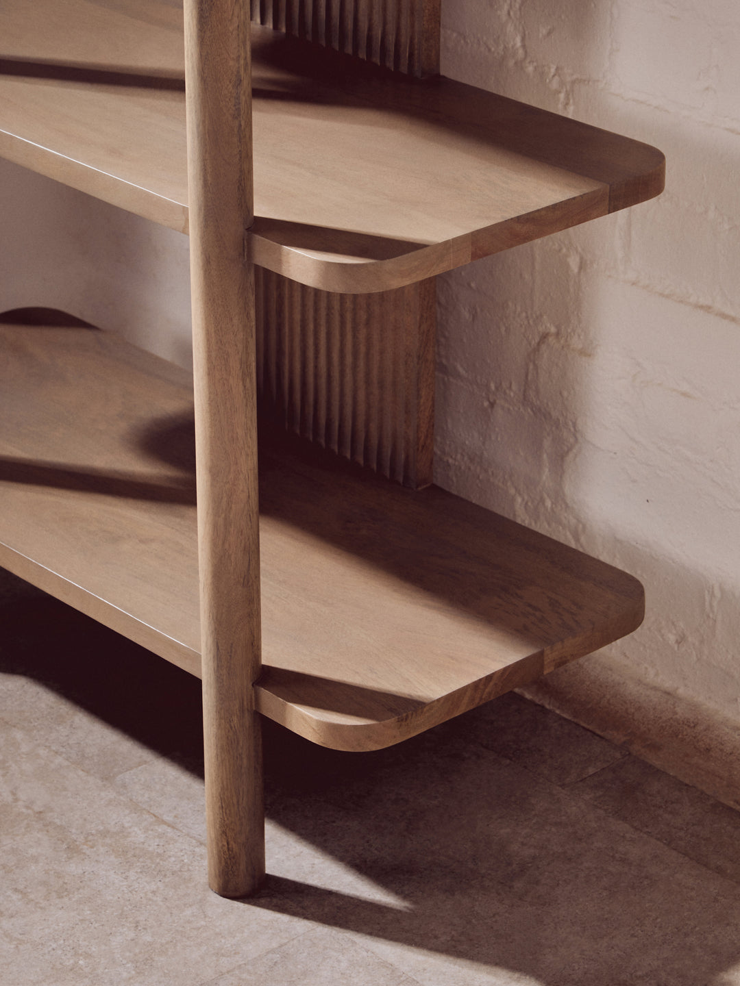 Acciano Grey Mango Wood Shelf Unit