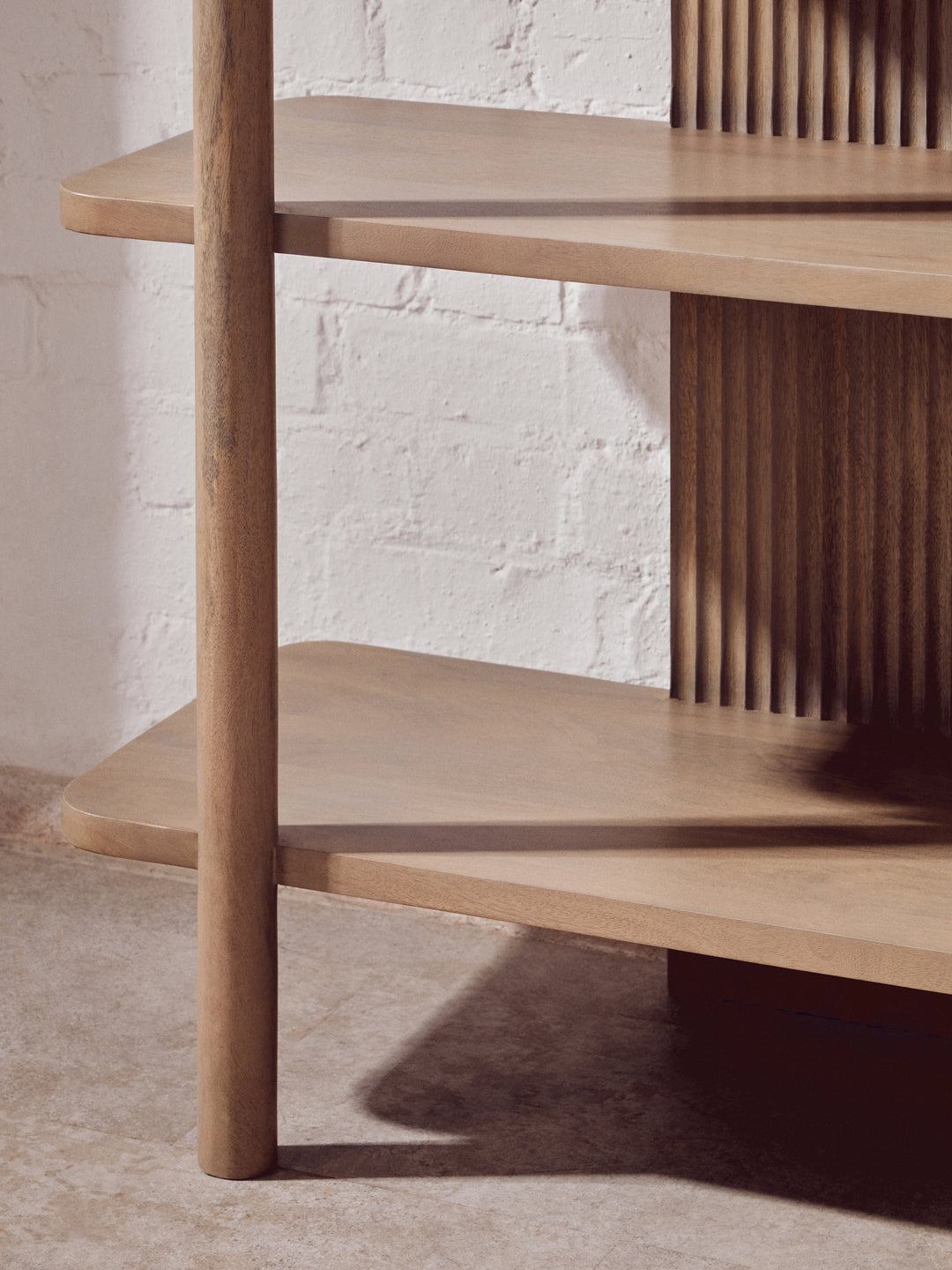 Acciano Grey Mango Wood Shelf Unit