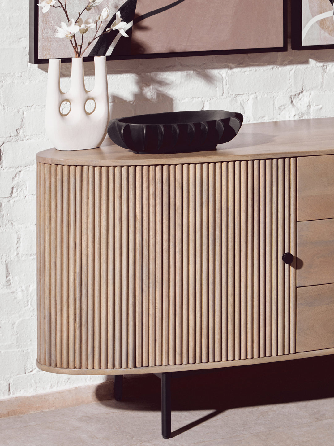 Acciano Grey Mango Wood Sideboard