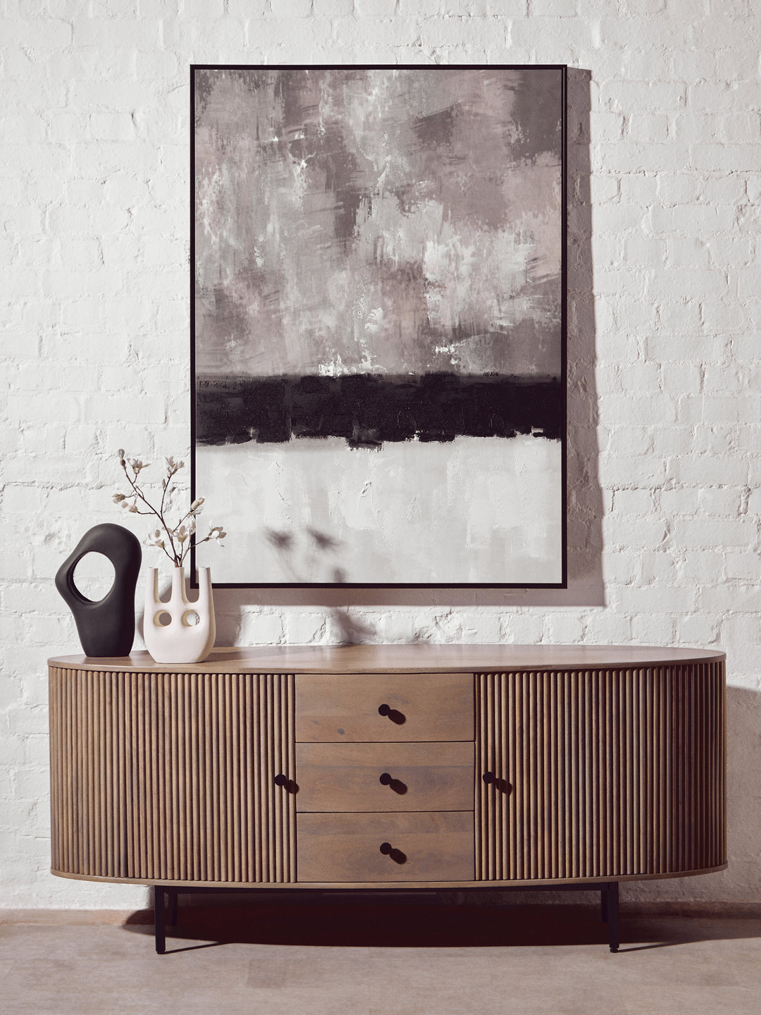 Acciano Grey Mango Wood Sideboard