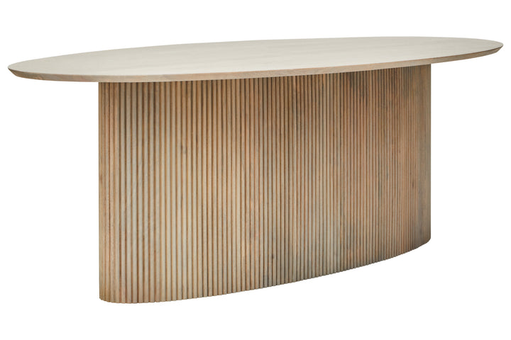 Acciano Grey Mango Wood Oval Dining Table