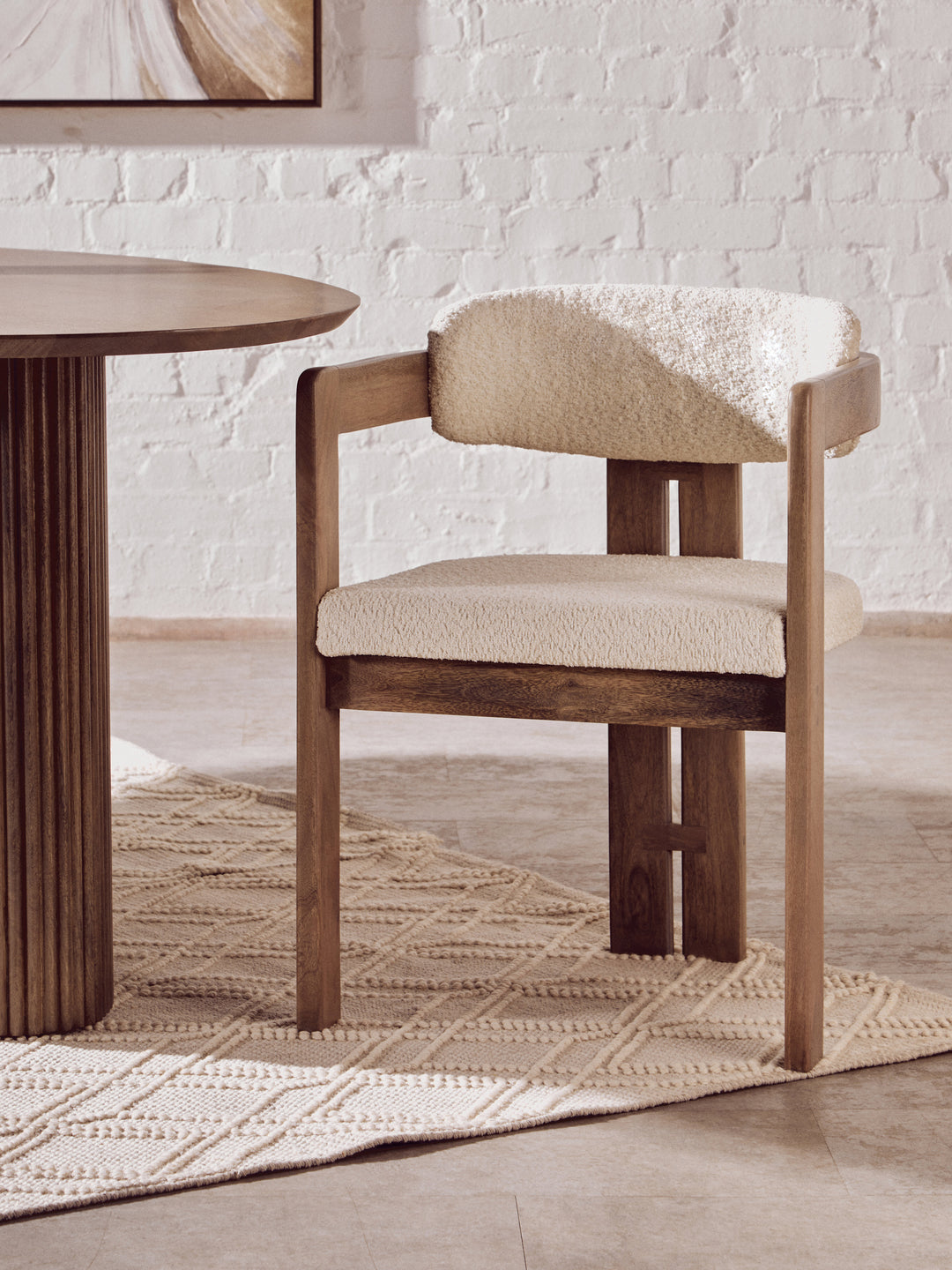 Acciano Grey Mango Wood Chair