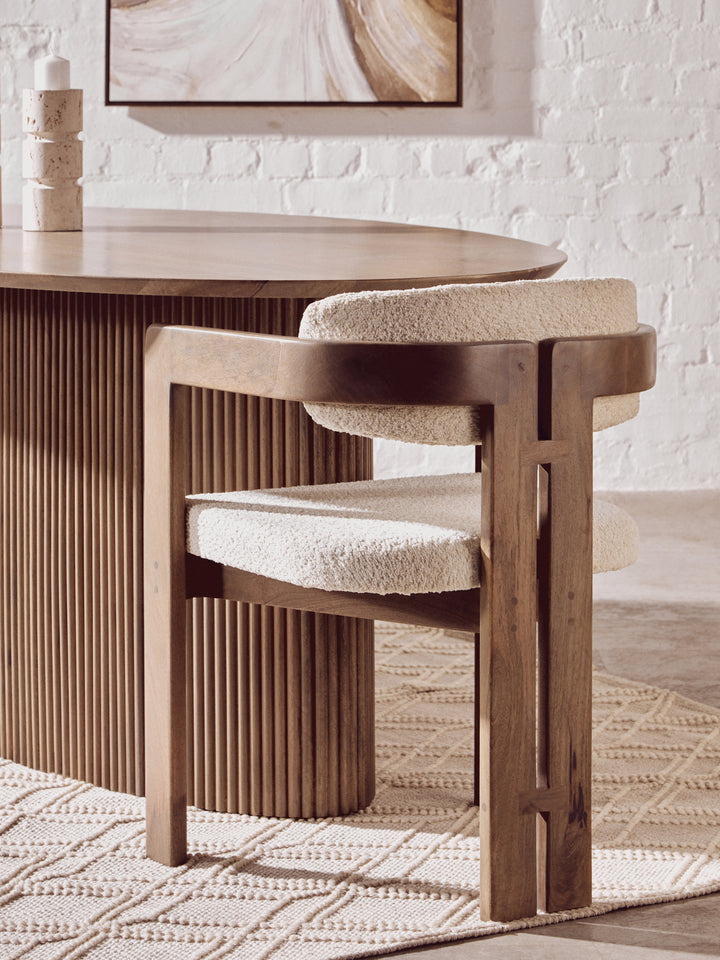 Acciano Grey Mango Wood Chair