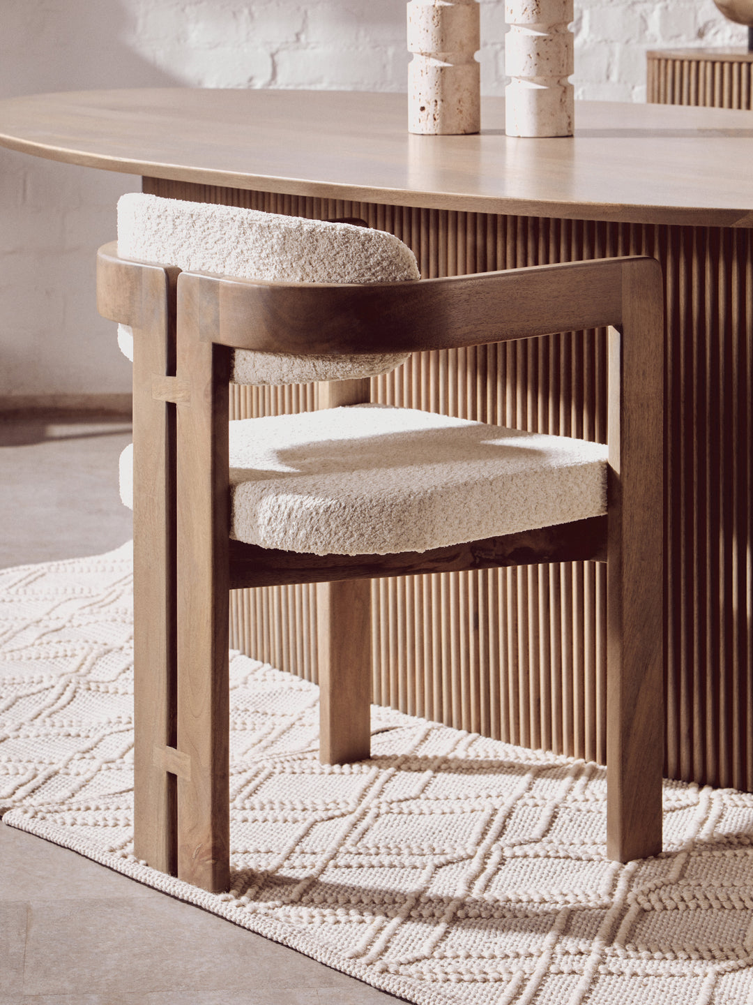 Acciano Grey Mango Wood Chair