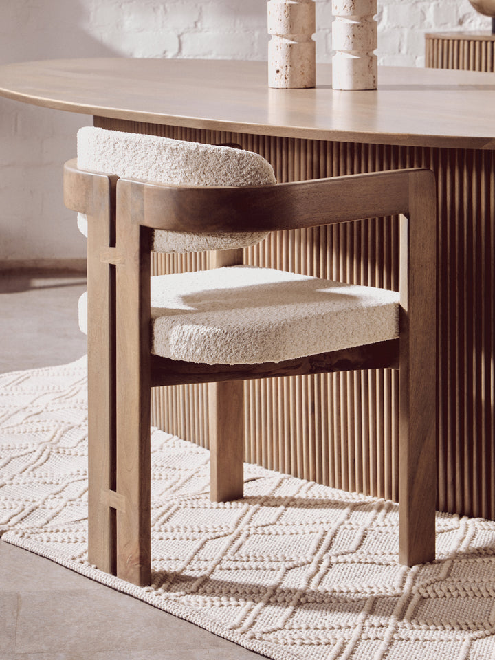 Acciano Grey Mango Wood Chair