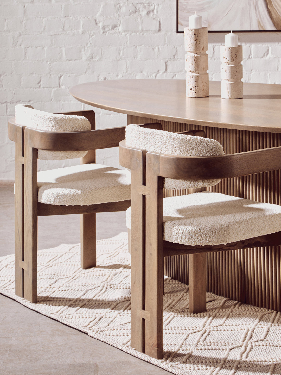 Acciano Grey Mango Wood Chair