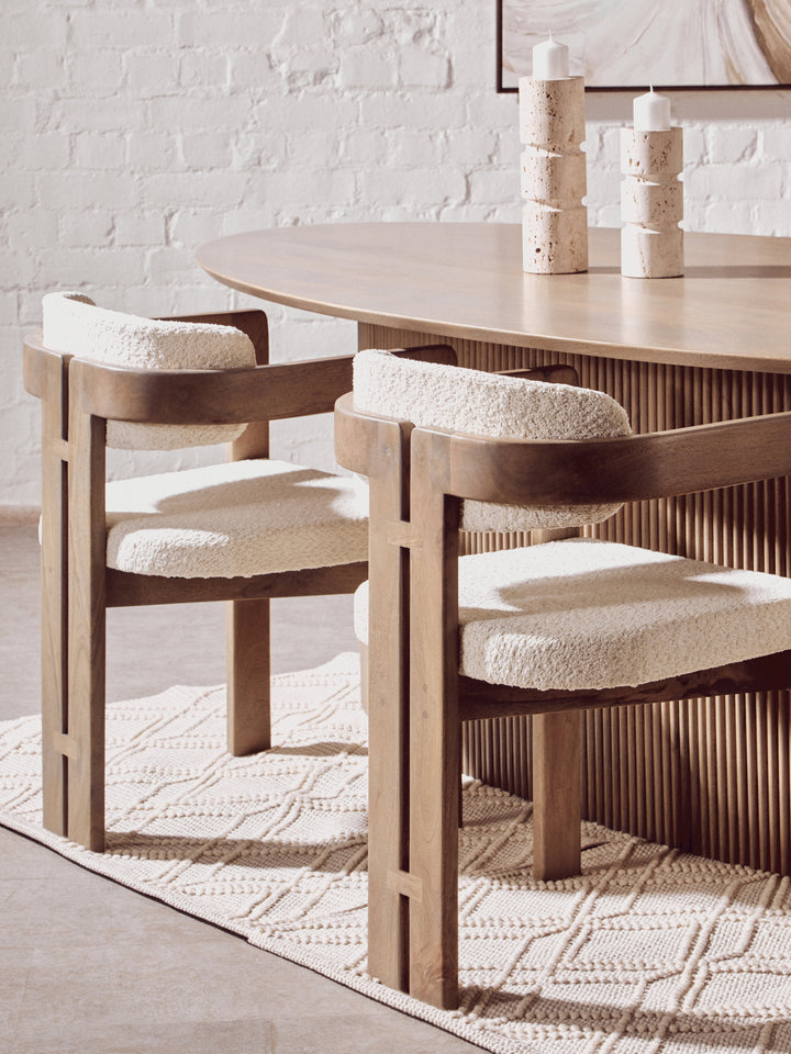 Acciano Grey Mango Wood Chair