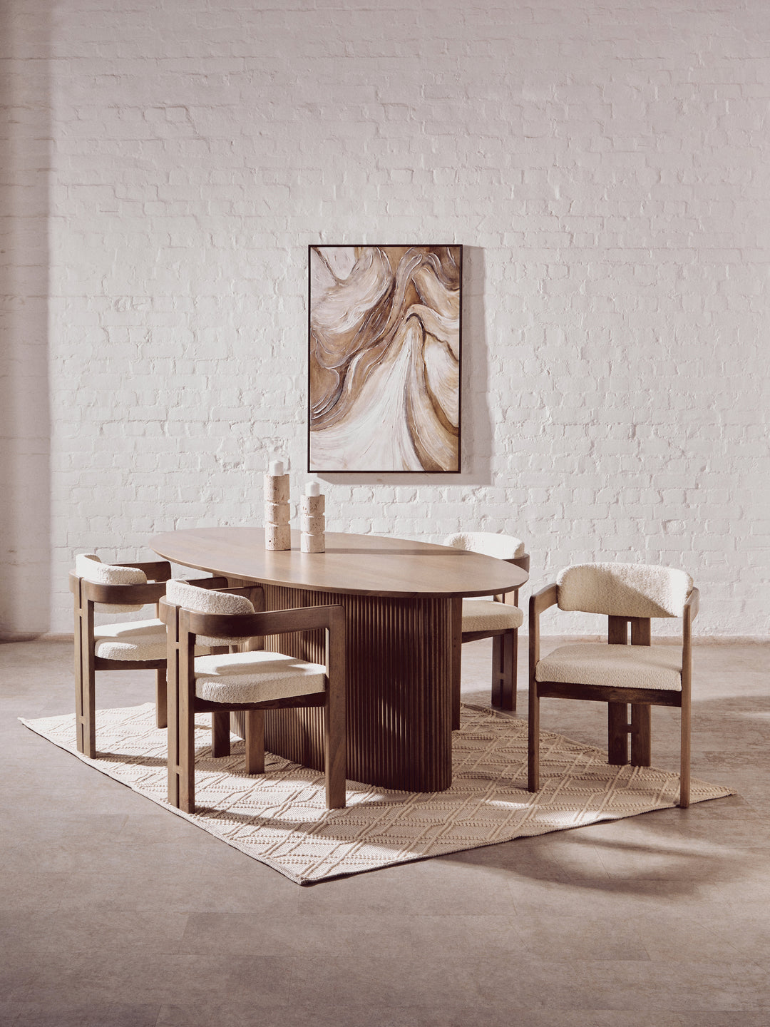 Acciano Grey Mango Wood Chair