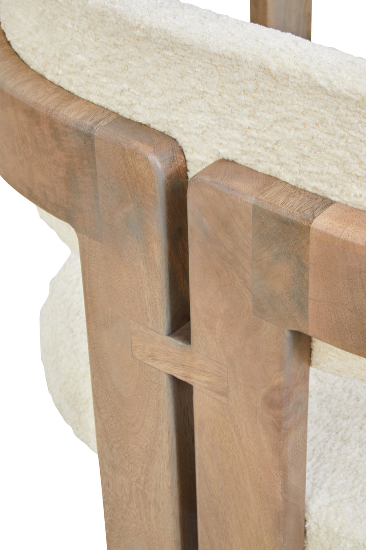 Acciano Grey Mango Wood Chair