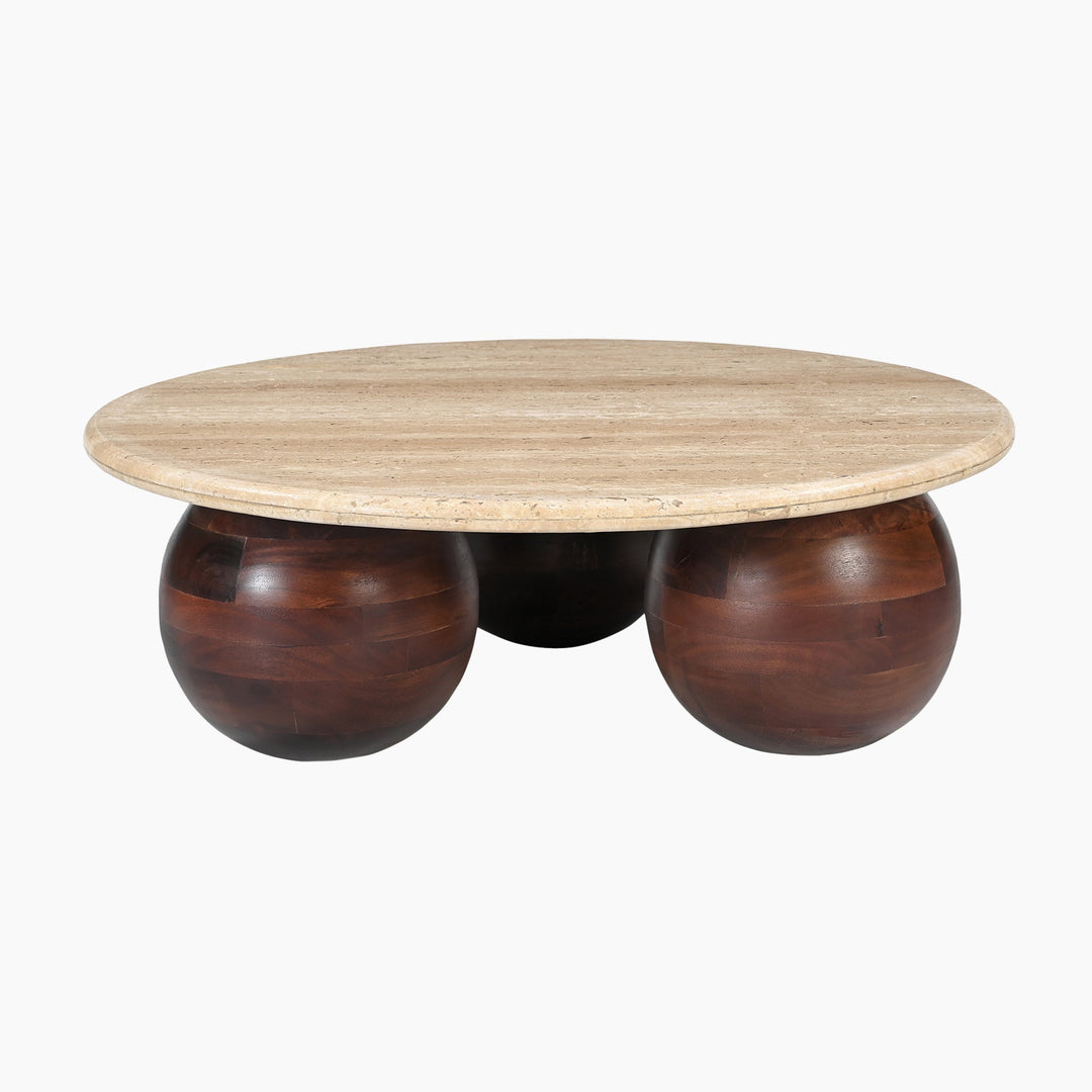 Sevilla Travertine Top Coffee Table