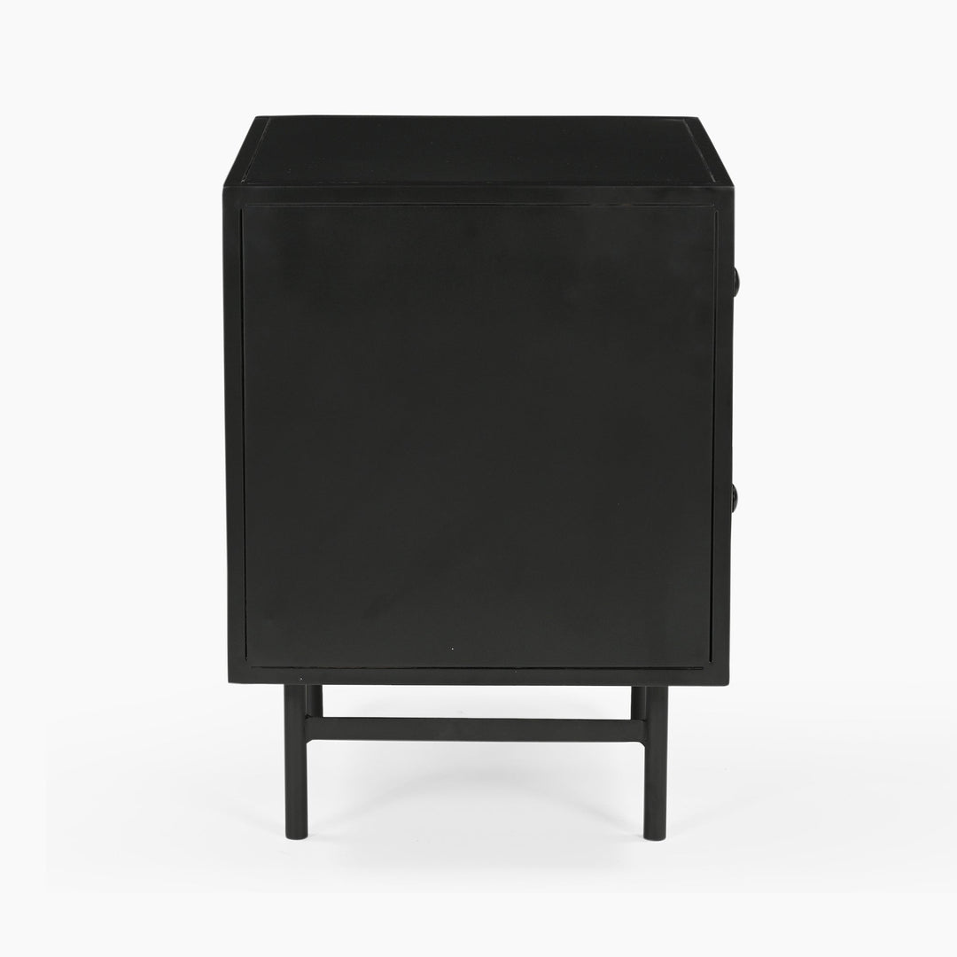 Huelva Two Drawer Iron Side Table