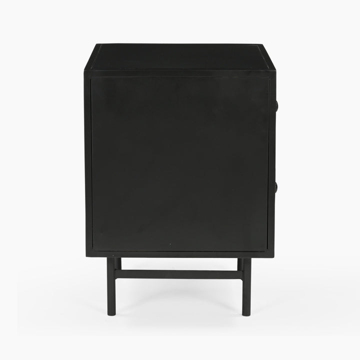 Huelva Two Drawer Iron Side Table