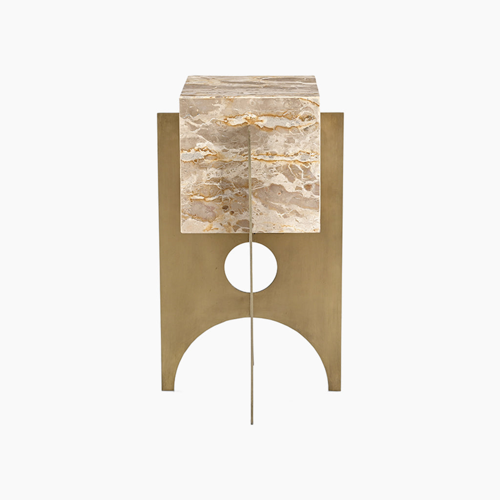 Soria Marble Top End Table