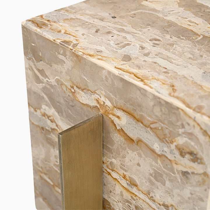 Soria Marble Top End Table