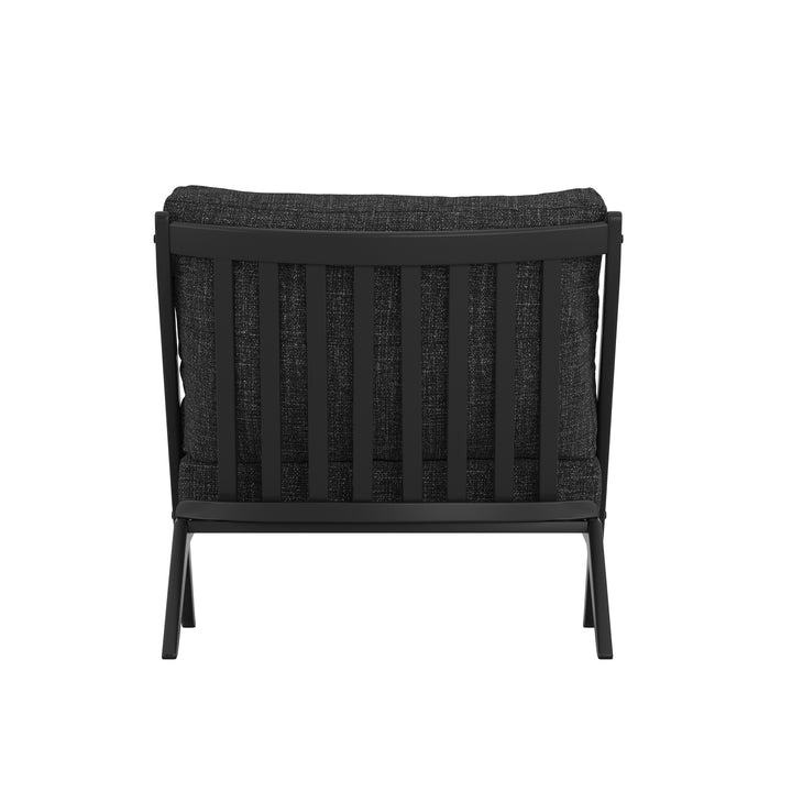 Corsica Black Accent Chair