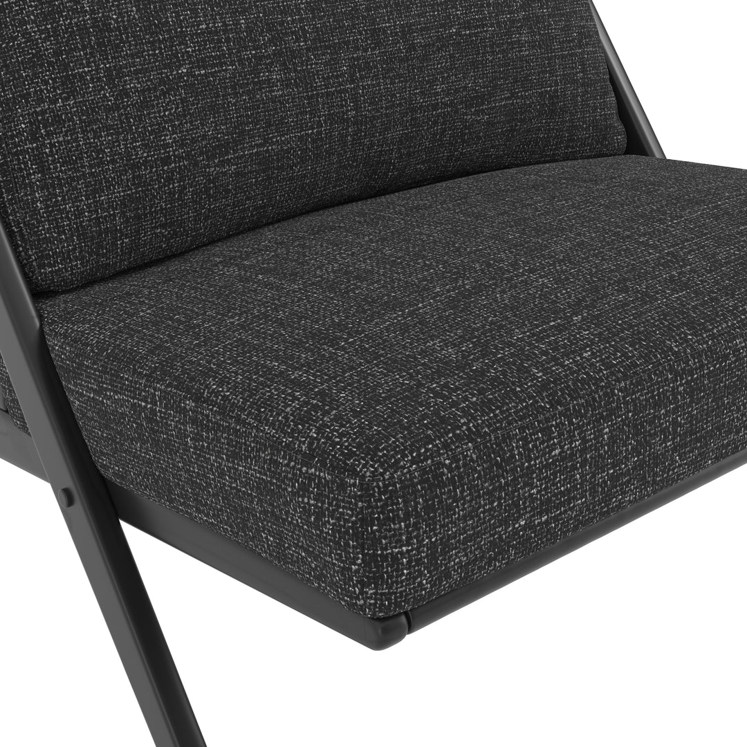 Corsica Black Accent Chair