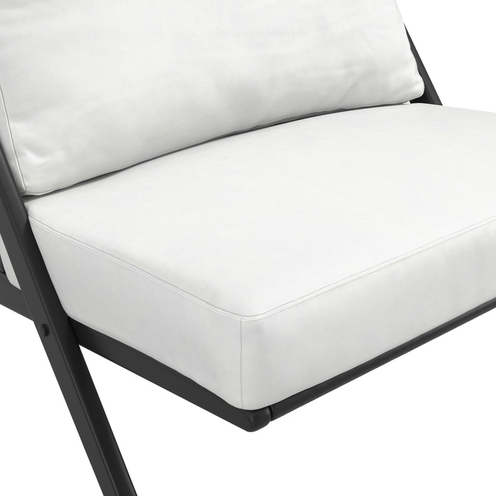 Corsica White Accent Chair