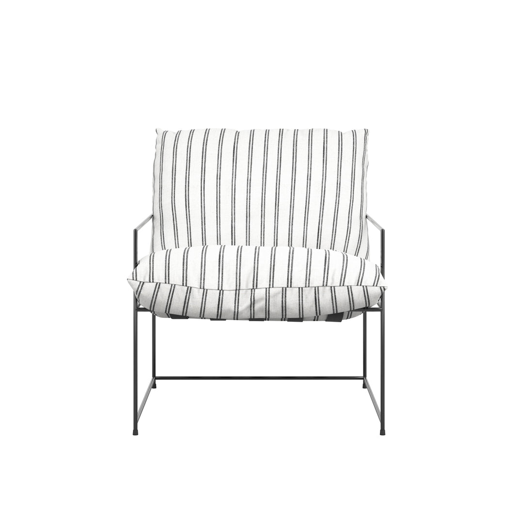 Corte Chalk Stripe Accent Chair