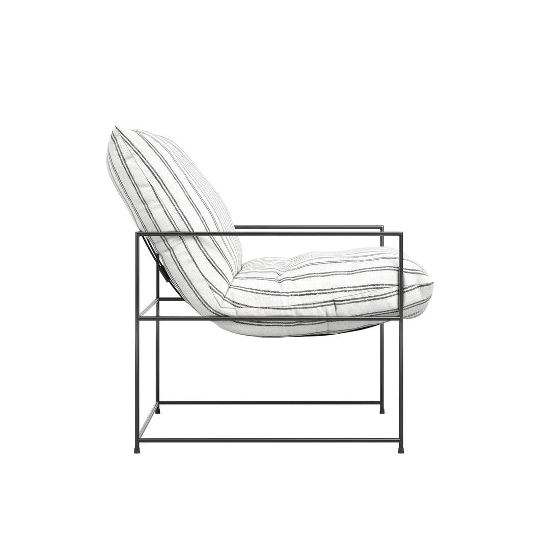 Corte Chalk Stripe Accent Chair