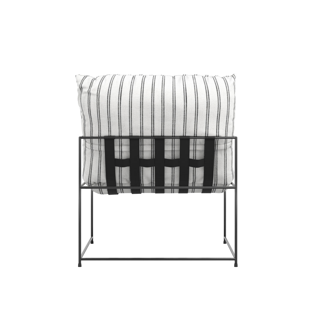 Corte Chalk Stripe Accent Chair