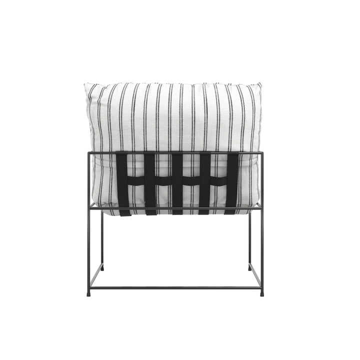Corte Chalk Stripe Accent Chair