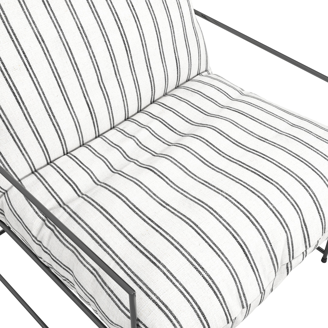Corte Chalk Stripe Accent Chair
