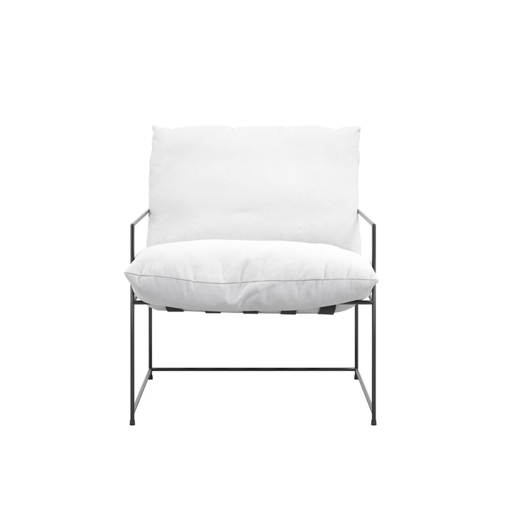 Corte White Accent Chair