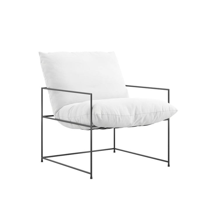 Corte White Accent Chair