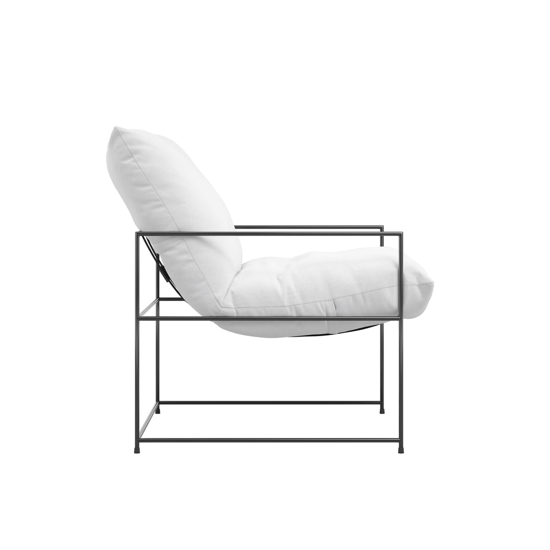Corte White Accent Chair
