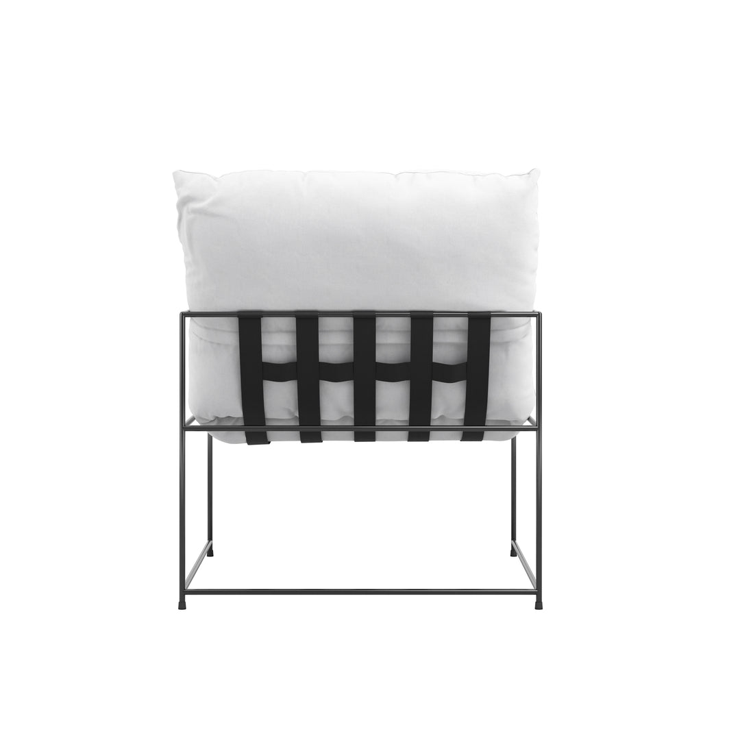 Corte White Accent Chair
