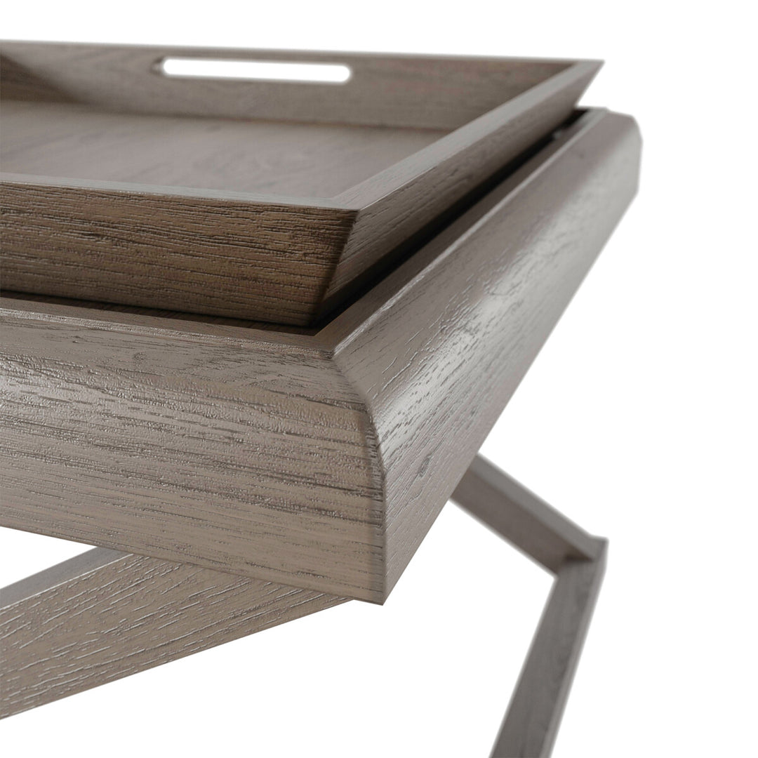 Bentley End Table - Grey Aged Oak