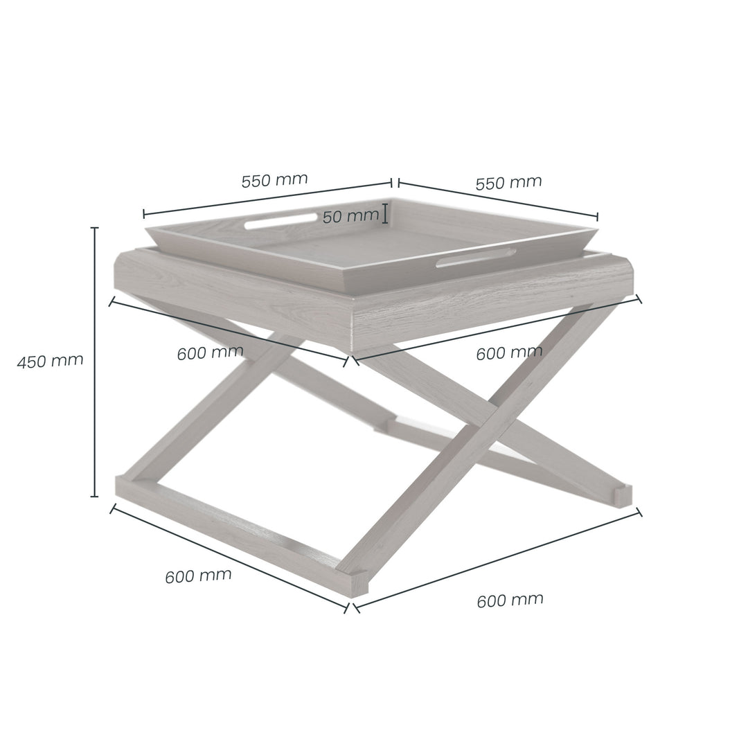 Bentley End Table - Grey Aged Oak