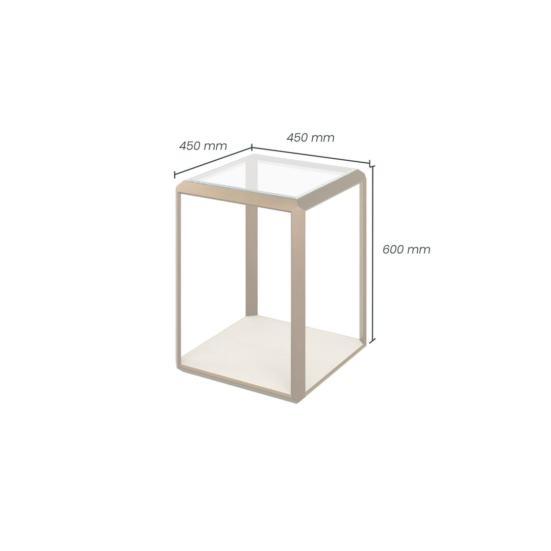 Elmley End Table - Ivory