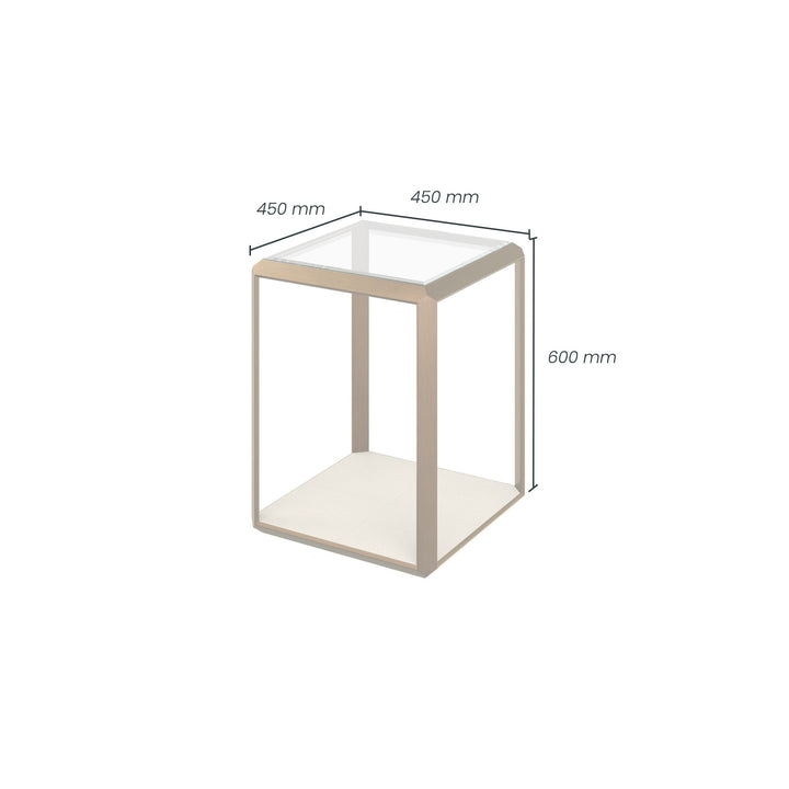 Elmley End Table - Ivory