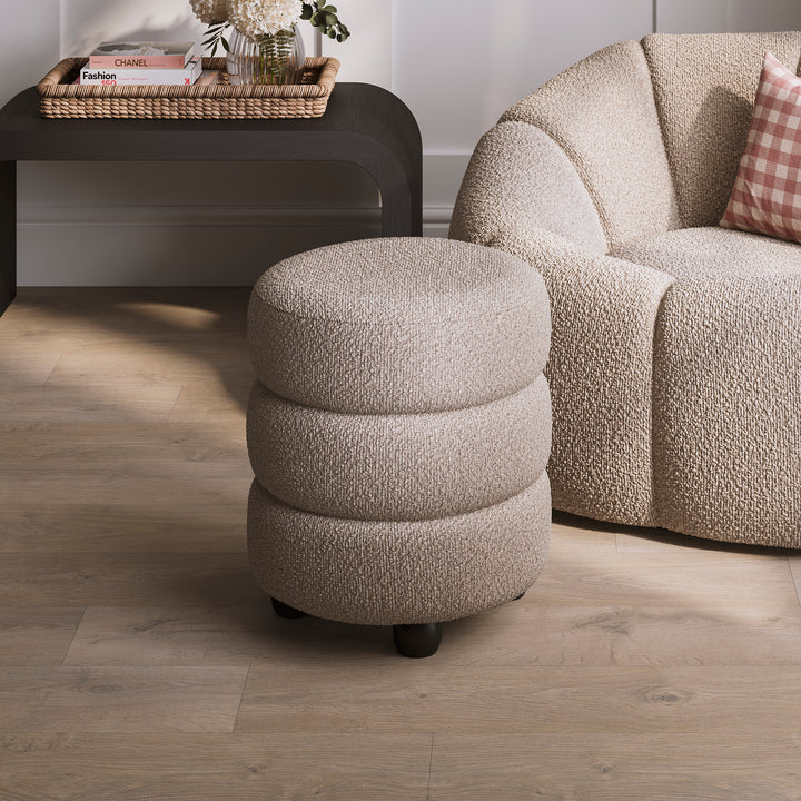 Chelles Buff Boucle Pouffe