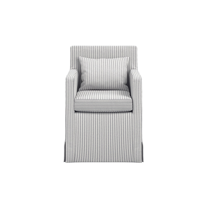 Belford Grey Striped Chair