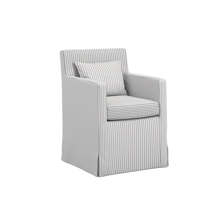 Belford Grey Striped Chair